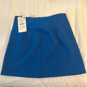 Zara Blue Mini Skirt NWT